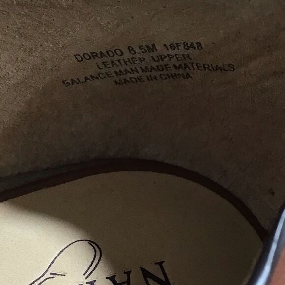 Naked Feet Brown Leather Dorado Wedge Heel Open Toe Sandal Size 8.5 - Picture 9 of 9